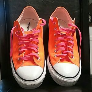 Unisex Neon Orange Converse